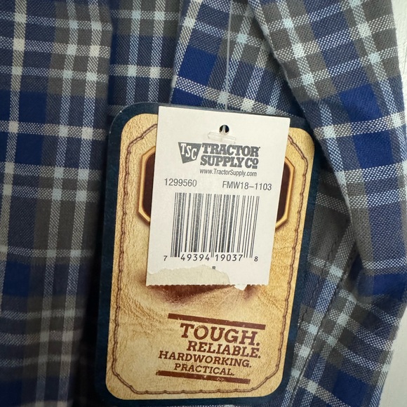 Men’s Flannel plaid workwear. New with tags - Picture 3 of 4